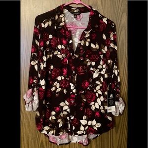 Floral Button Down Shirt